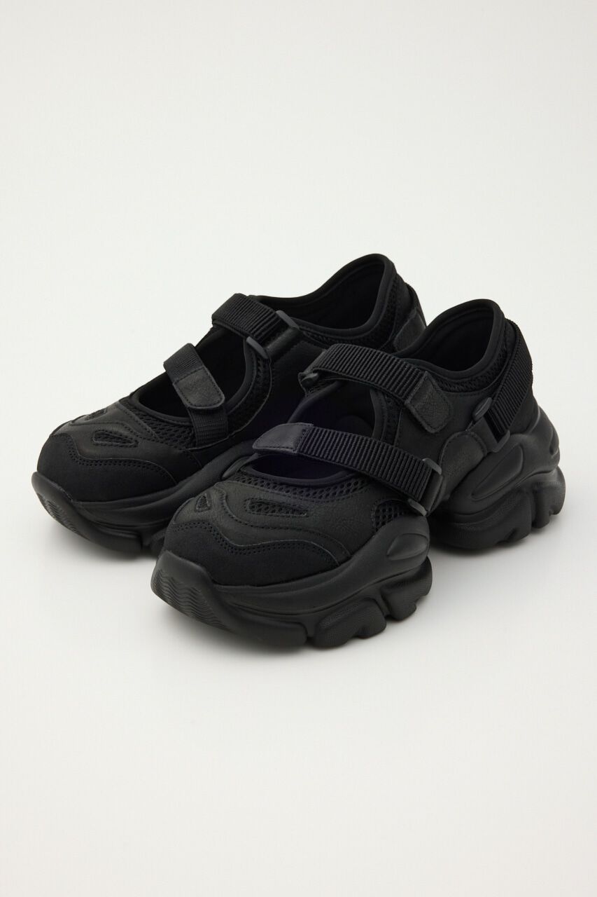 RODEO CROWNS「プラットフォーム ベルト スニーカー」|スニーカー|BLK