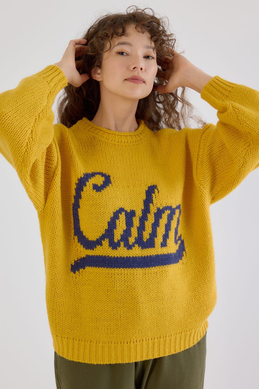 RODEO CROWNS「ローゲージジャガードニットトップス」|ニット・セーター|YEL