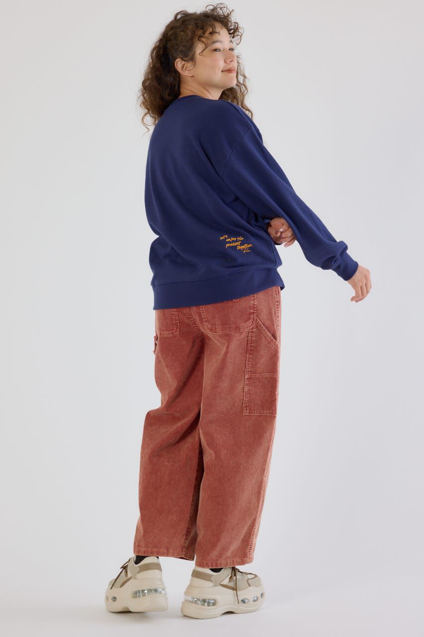 RODEO CROWNS「フラワーステッチカレッジスウェット」|パーカー|