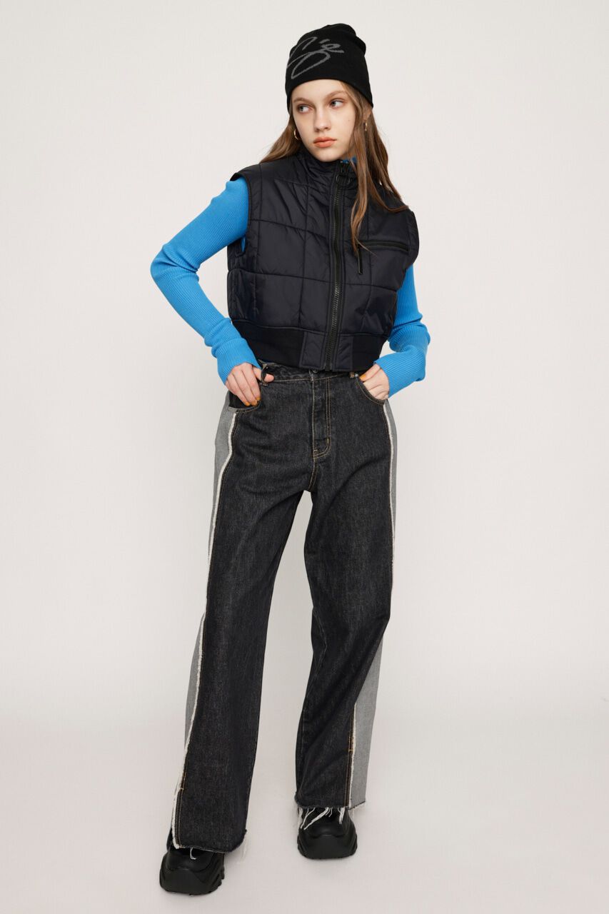 SLY「L／W INSIDE OUT WIDE STRAIGHT-E」|デニム|