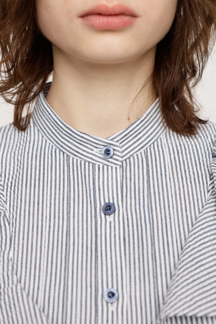 SLY「2WAY SEERSUCKER FRILL ブラウス」|シャツ・ブラウス|