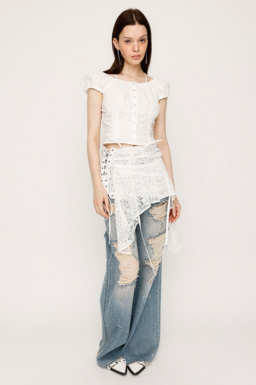 SLY「FRONT LACE UP ブラウス」|シャツ・ブラウス|