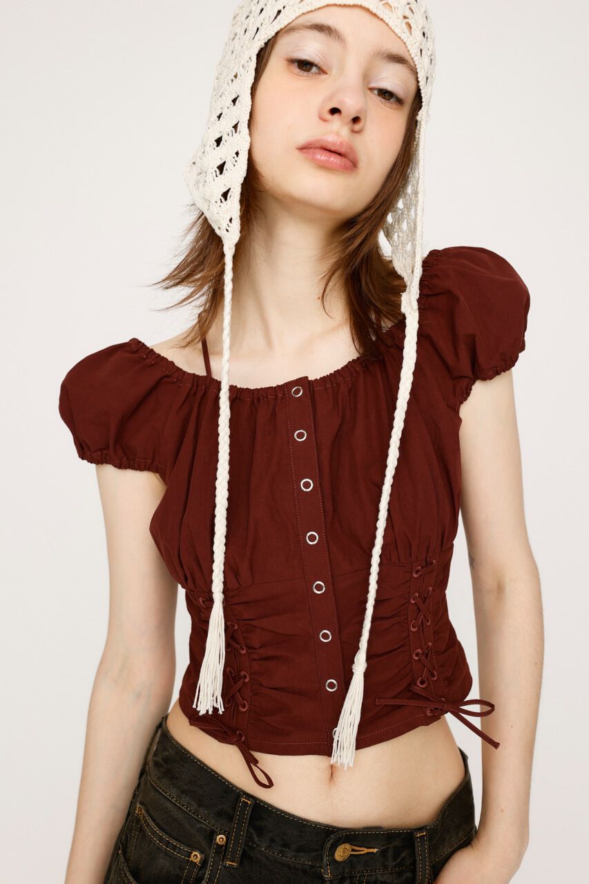 SLY「FRONT LACE UP ブラウス」|シャツ・ブラウス|