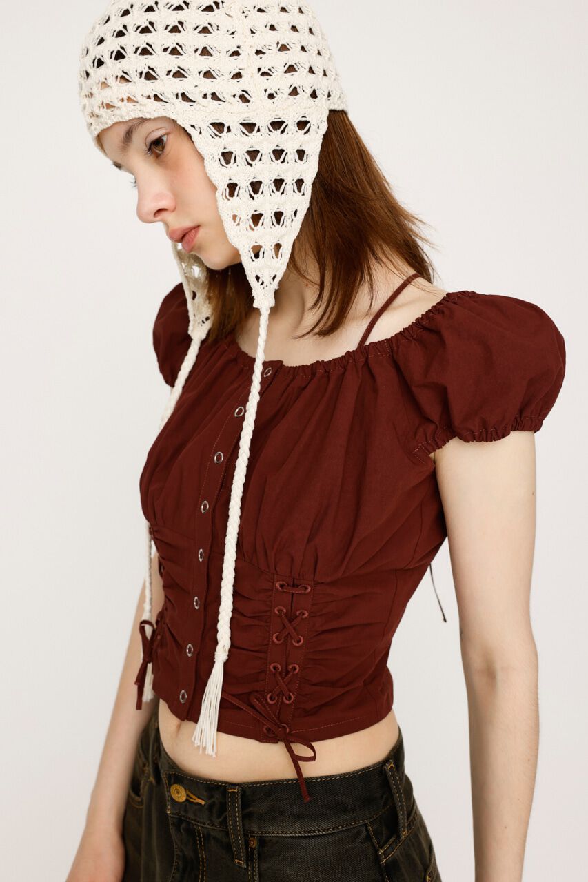 SLY「FRONT LACE UP ブラウス」|シャツ・ブラウス|