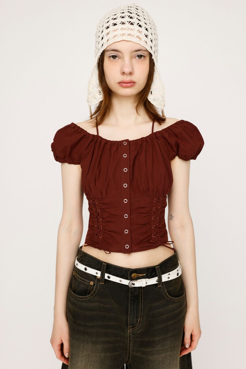 SLY「FRONT LACE UP ブラウス」|シャツ・ブラウス|