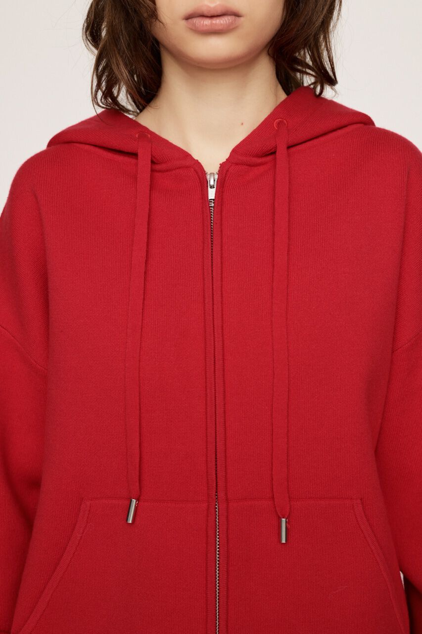 SLY「OVER KNIT HOODIE」|パーカー|