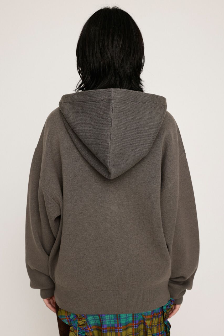 SLY「OVER KNIT HOODIE」|パーカー|