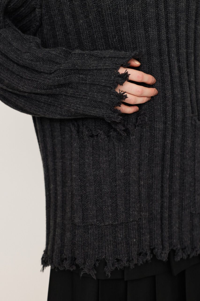 SLY「DAMAGED LG トップス」|ニット・セーター|