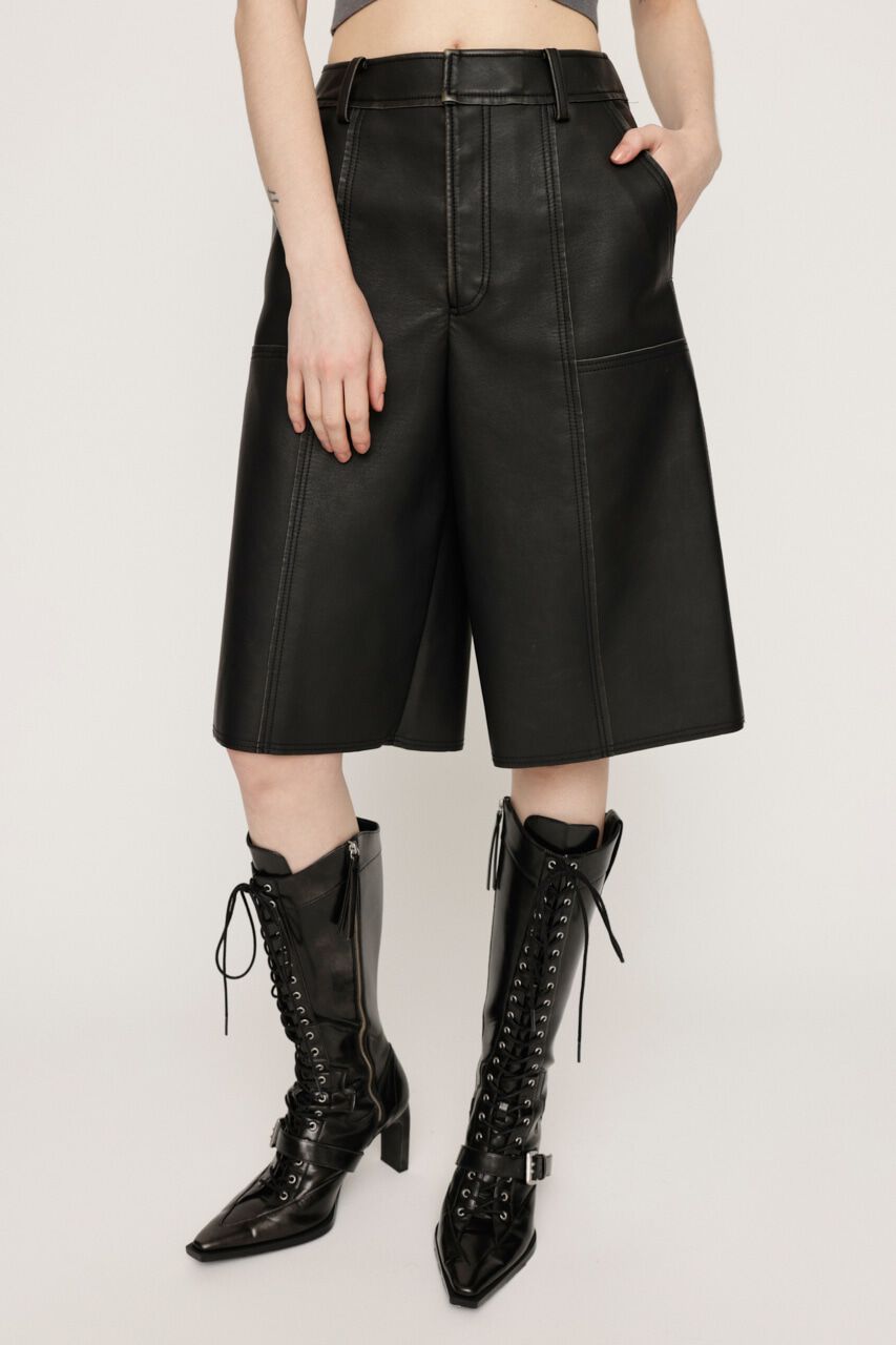 SLY「VINTAGE F／LEATHER パンツ」|その他|BLK