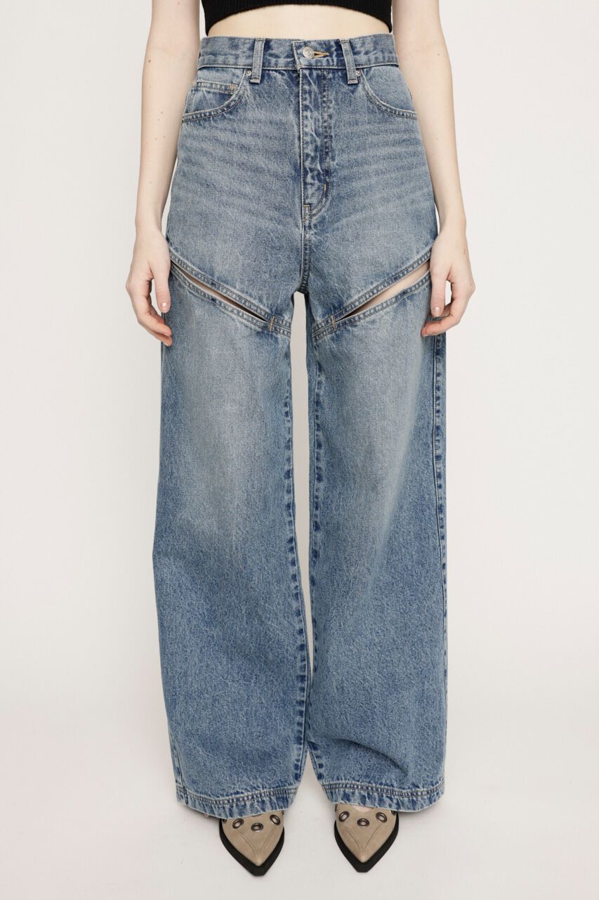 SLY「J／W HOLE TUCK パンツ」|デニム|