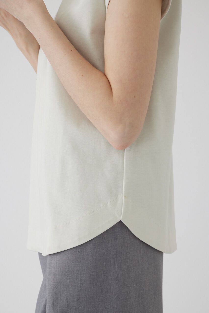 RIM.ARK 「Mannish nosleeve cut tops」|Tシャツ・カットソー|