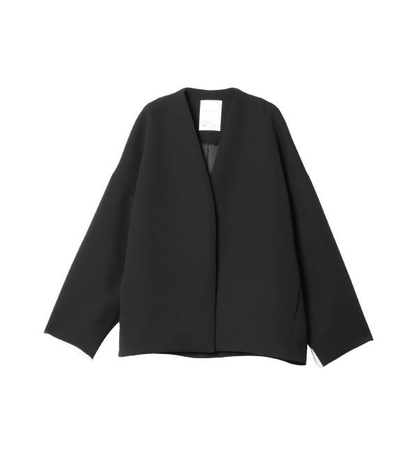 ELENDEEK「FORM SHORT CT」|ノーカラーコート|