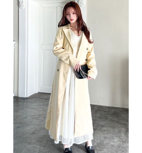 RESEXXY「レイヤードフレアトレンチコート」|トレンチコート|