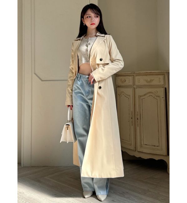 RESEXXY「レイヤードフレアトレンチコート」|トレンチコート|