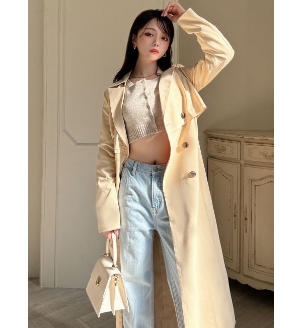 RESEXXY「レイヤードフレアトレンチコート」|トレンチコート|