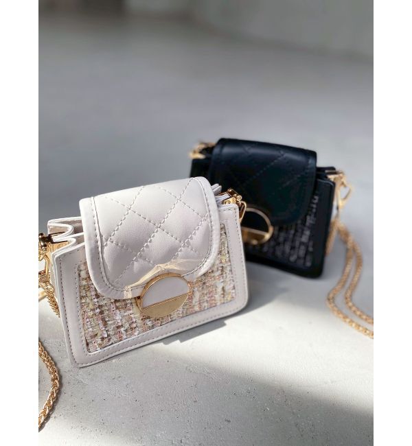 RESEXXY「フラップコンパクトバッグ」|ハンドバッグ|アイボリー