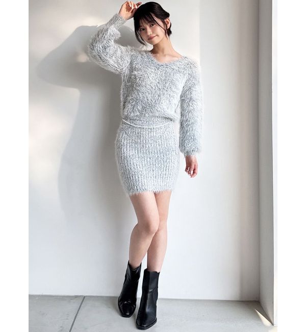 RESEXXY「シャギーニットワンピース」|ワンピース|