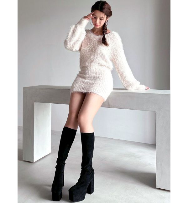 RESEXXY「シャギーニットワンピース」|ワンピース|