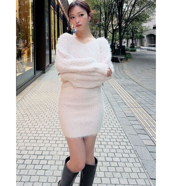 RESEXXY「シャギーニットワンピース」|ワンピース|