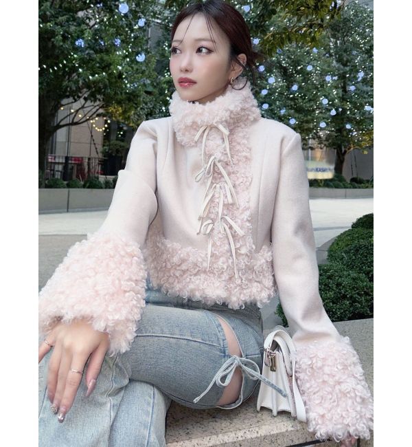 RESEXXY「ポイントフェイクファーブルゾン」|ブルゾン・スタジャン|