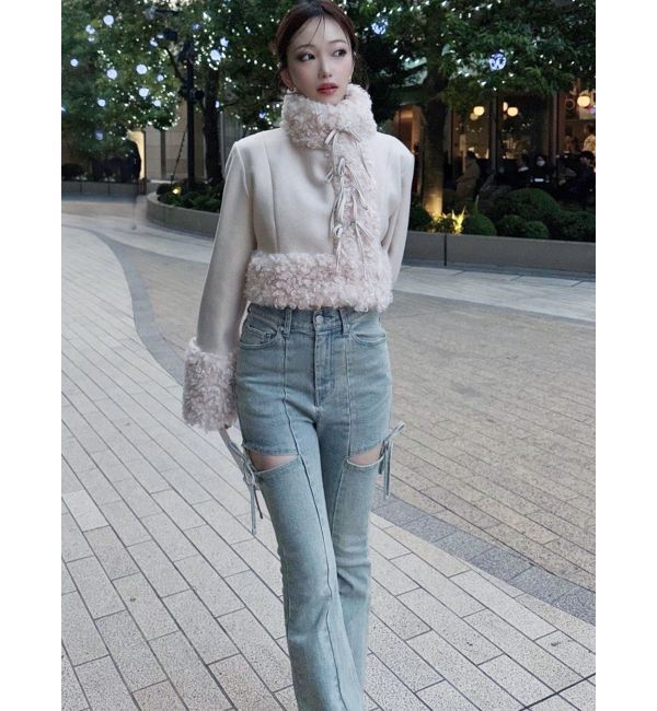 RESEXXY「ポイントフェイクファーブルゾン」|ブルゾン・スタジャン|