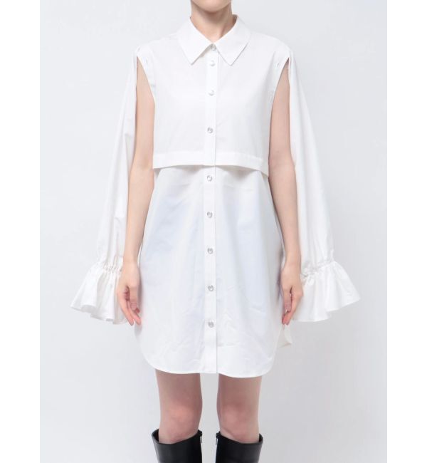 dazzlin「2WAYショートミニシャツワンピース」|ワンピース|