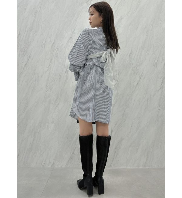 dazzlin「2WAYショートミニシャツワンピース」|ワンピース|