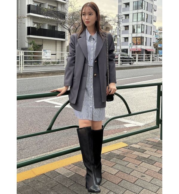 dazzlin「2WAYショートミニシャツワンピース」|ワンピース|