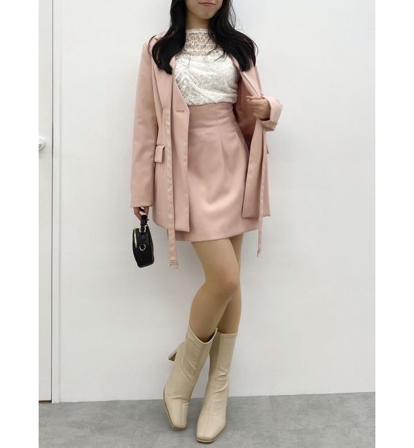 dazzlin「ギャザーリボンレーストップス」|Tシャツ・カットソー|