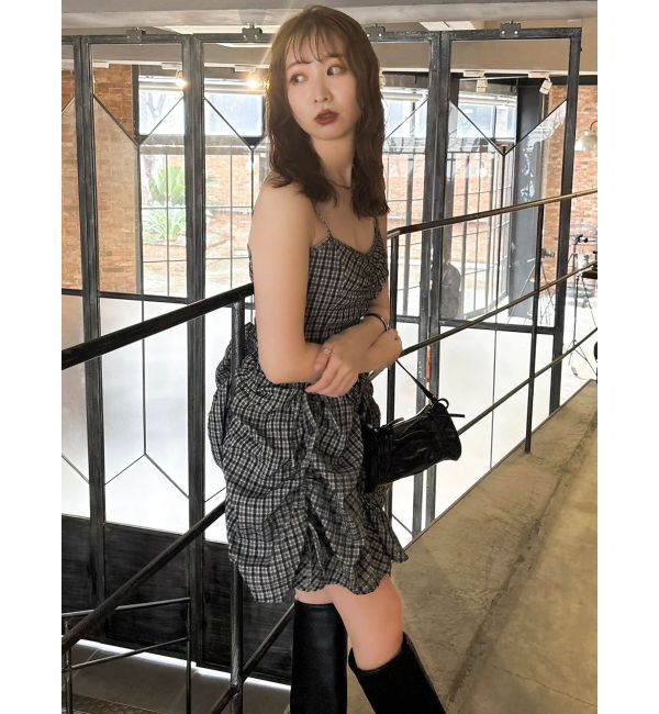 dazzlin「ギャザーリボンミニワンピース」|ワンピース|