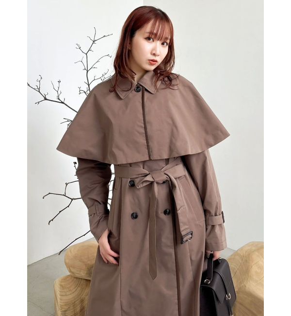 dazzlin「【藤井サチコラボ】ケープ付2WAYトレンチコート」|トレンチコート|