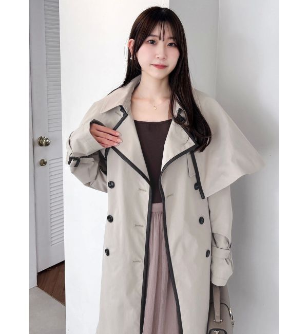 dazzlin「【藤井サチコラボ】ケープ付2WAYトレンチコート」|トレンチコート|