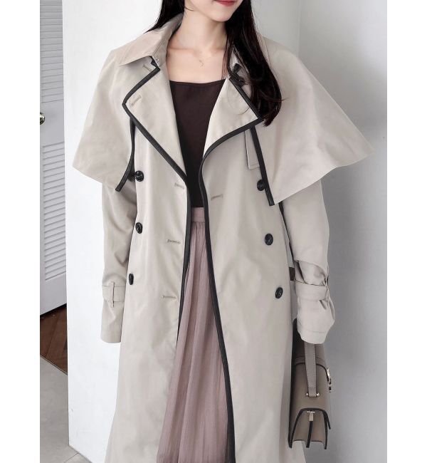 dazzlin「【藤井サチコラボ】ケープ付2WAYトレンチコート」|トレンチコート|
