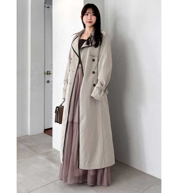 dazzlin「【藤井サチコラボ】ケープ付2WAYトレンチコート」|トレンチコート|