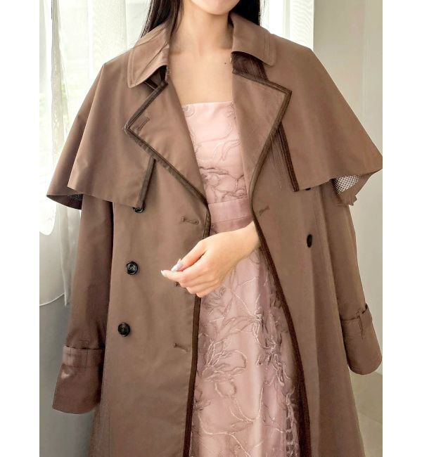 dazzlin「【藤井サチコラボ】ケープ付2WAYトレンチコート」|トレンチコート|