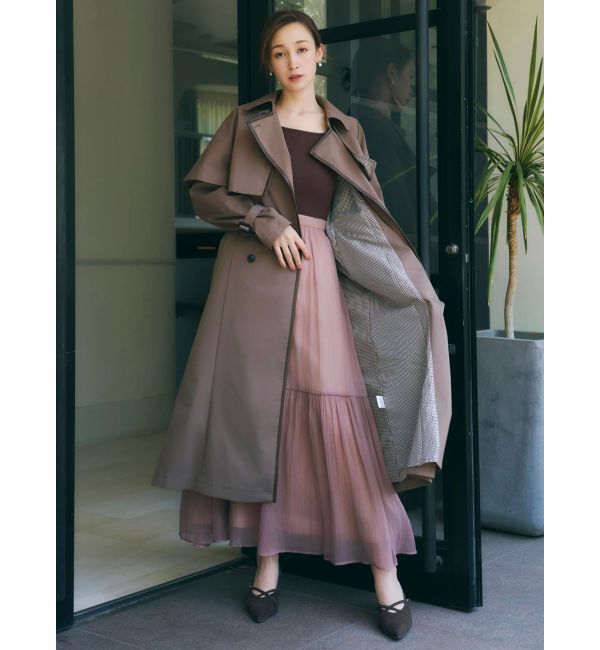 dazzlin「【藤井サチコラボ】ケープ付2WAYトレンチコート」|トレンチコート|