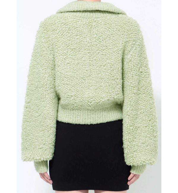 EMODA「フロントジップカラーニットトップ」|ニット・セーター|