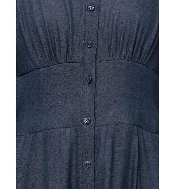 MERCURYDUO「オープンショルダーシャツワンピース」|ワンピース|