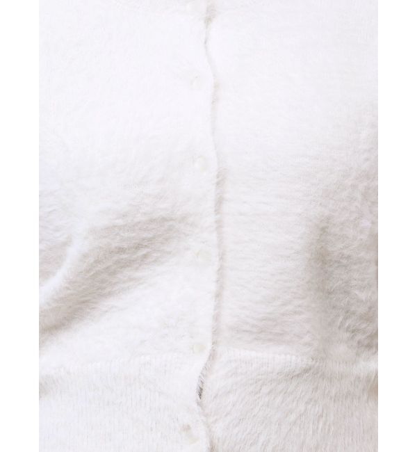 MERCURYDUO「ミニシャギーロングスリーブニットカーディガン」|カーディガン|