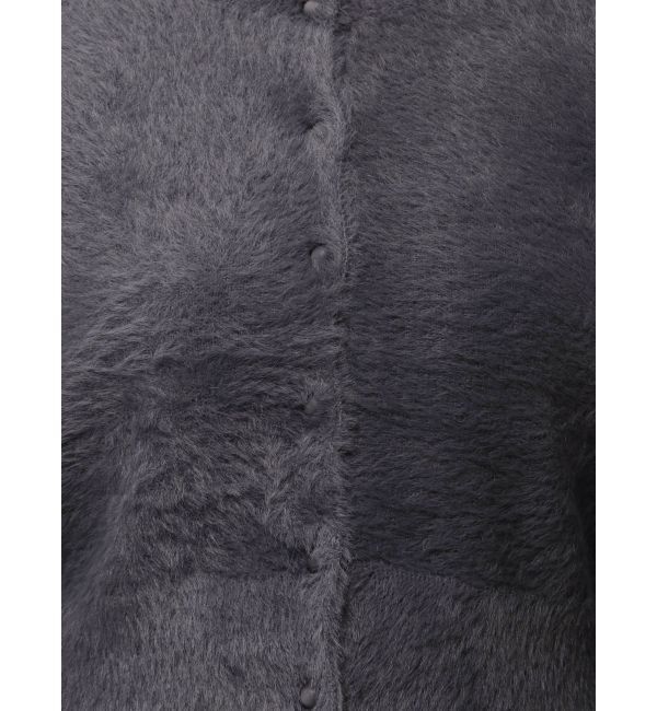 MERCURYDUO「ミニシャギーロングスリーブニットカーディガン」|カーディガン|