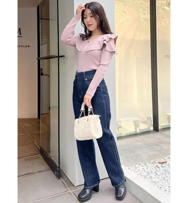 MERCURYDUO「ハイウエストストレートストレッチデニム」|その他|