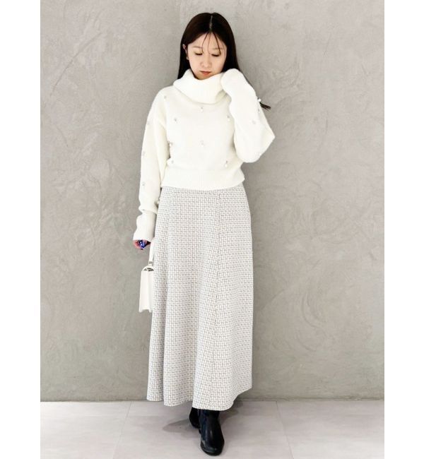 MERCURYDUO「ドロップパールニット」|ニット・セーター|