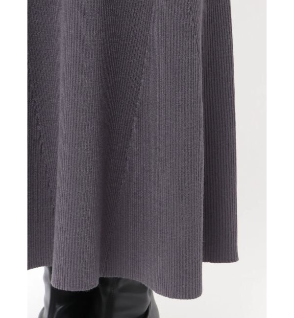 MERCURYDUO「レース切替オフショルニットワンピース」|ワンピース|