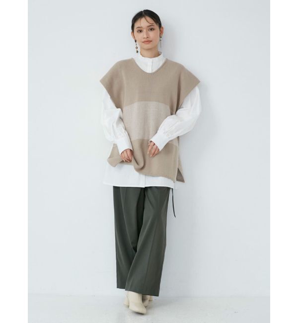 MURUA「レイヤードニットシャツワンピース」|ワンピース|