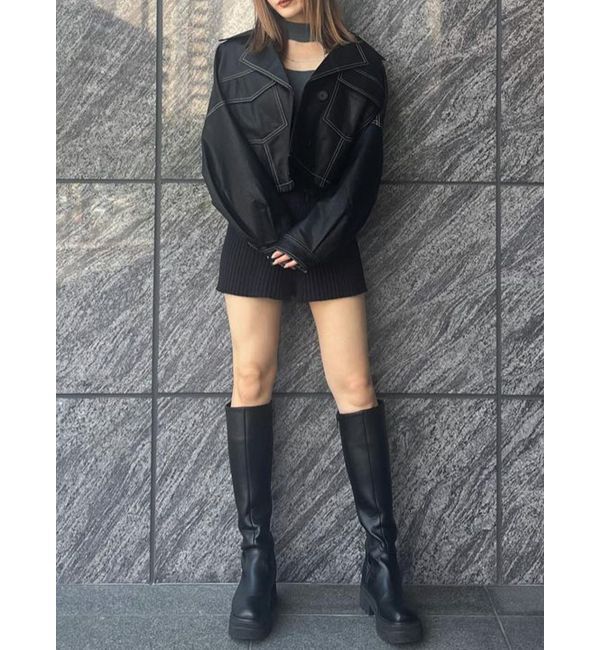 MURUA「リブニットキュロット【ショートパンツ】」|キュロット|