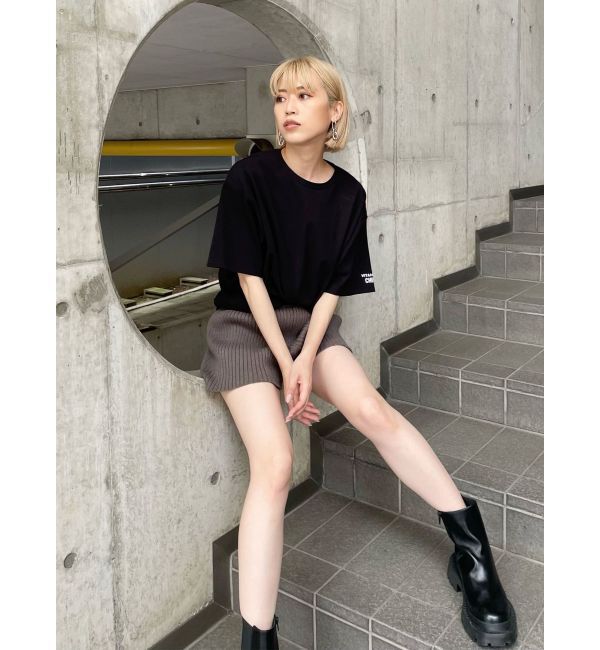 MURUA「リブニットキュロット【ショートパンツ】」|キュロット|