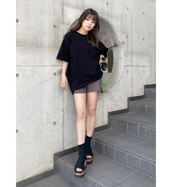 MURUA「リブニットキュロット【ショートパンツ】」|キュロット|