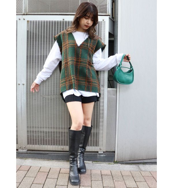 MURUA「リブニットキュロット【ショートパンツ】」|キュロット|