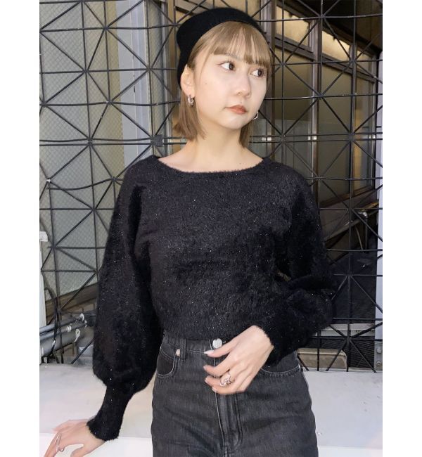 MURUA「2WAYシャイニーフェザーニット」|ニット・セーター|