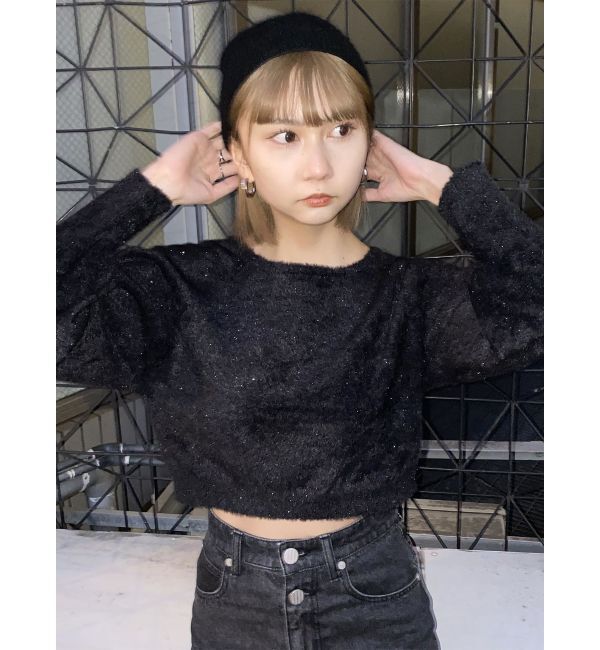 MURUA「2WAYシャイニーフェザーニット」|ニット・セーター|